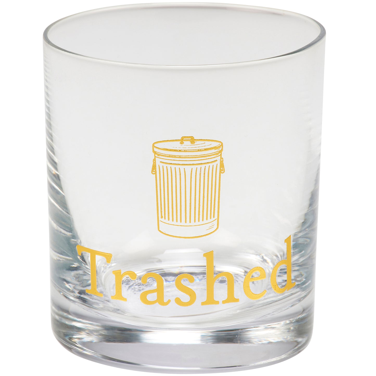 Trashed Rocks Glass