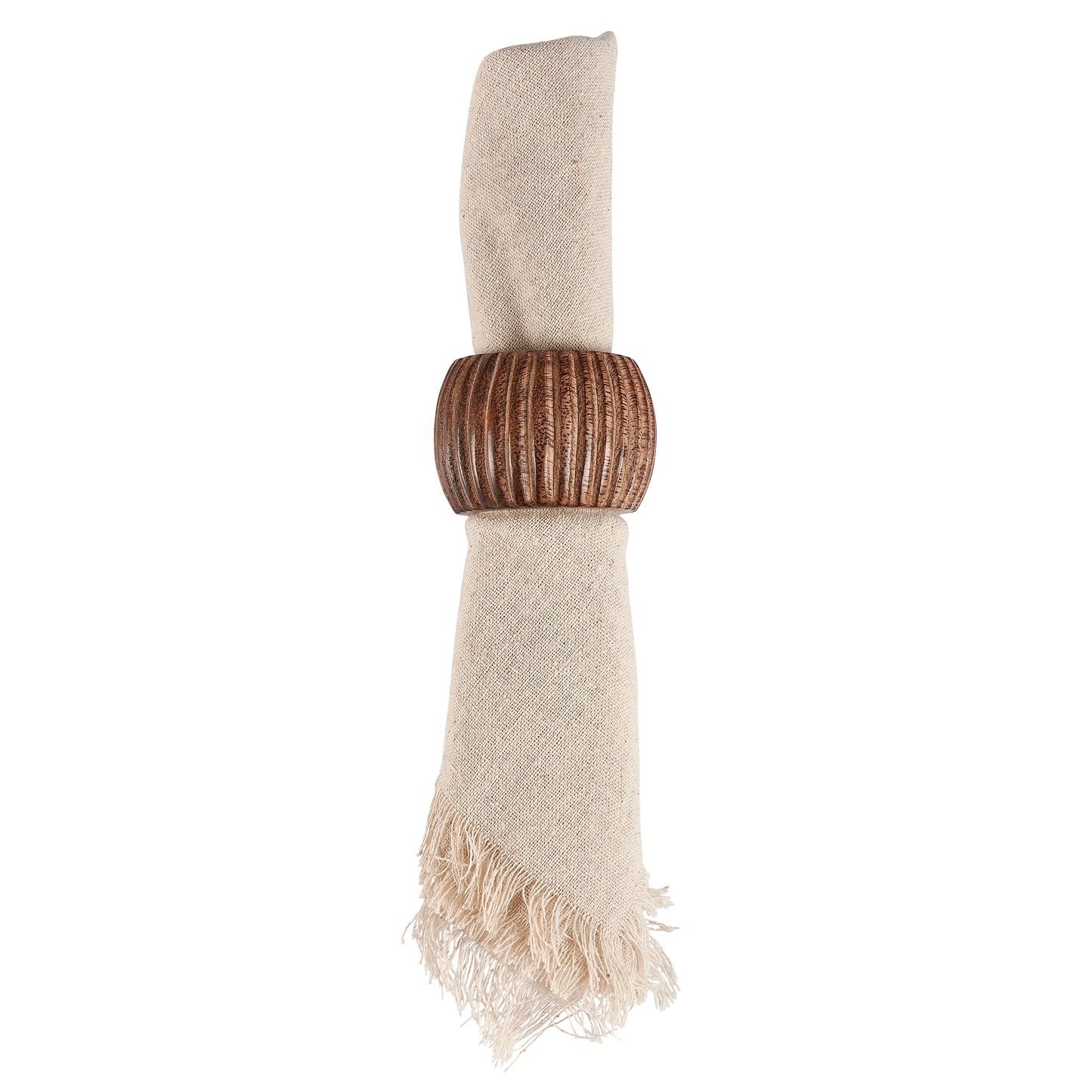 Grooved Barrel Napkin Ring