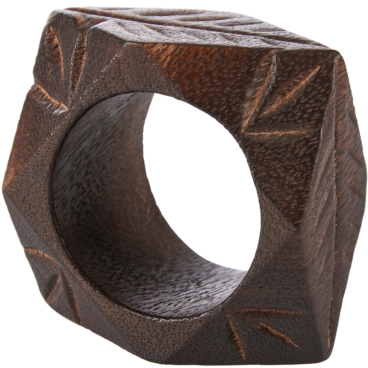 Rustic Carved Napkin Ring