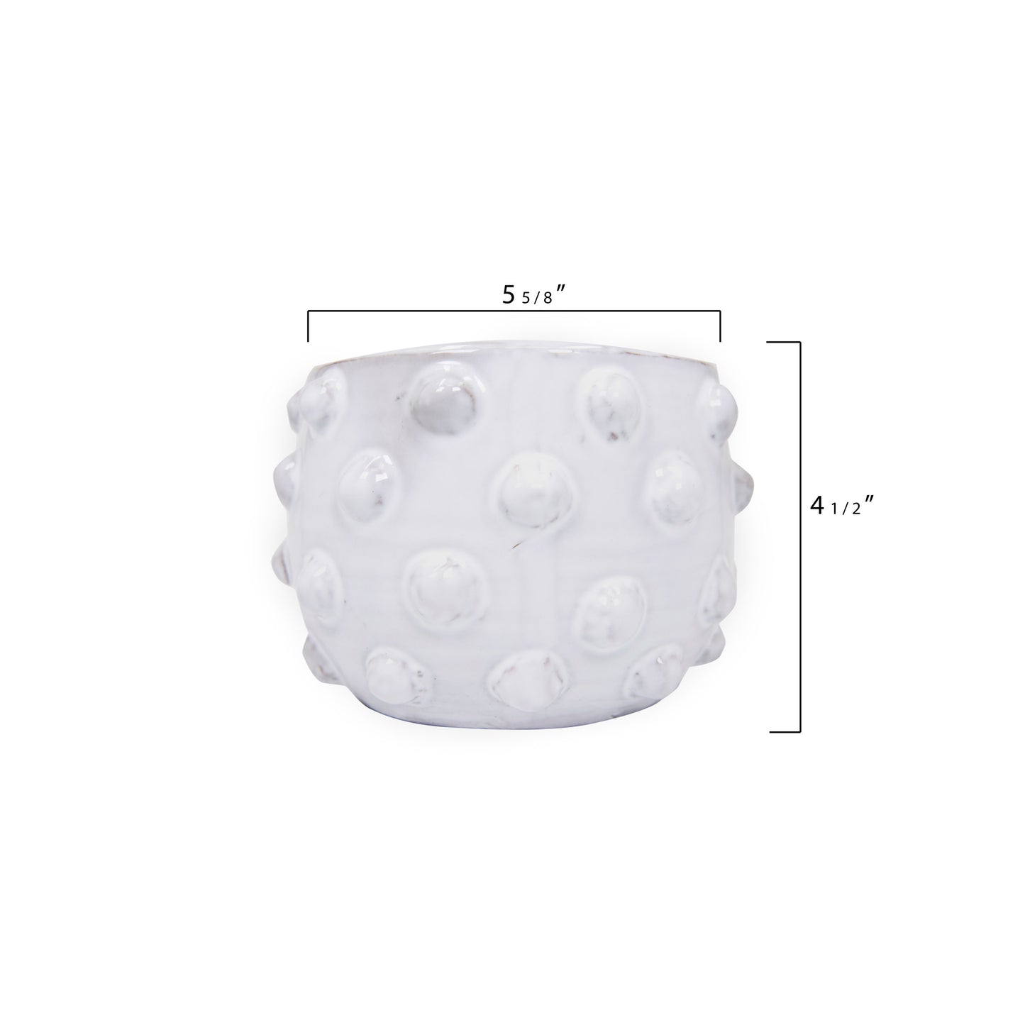 Terracotta Planter with Raised Dots
