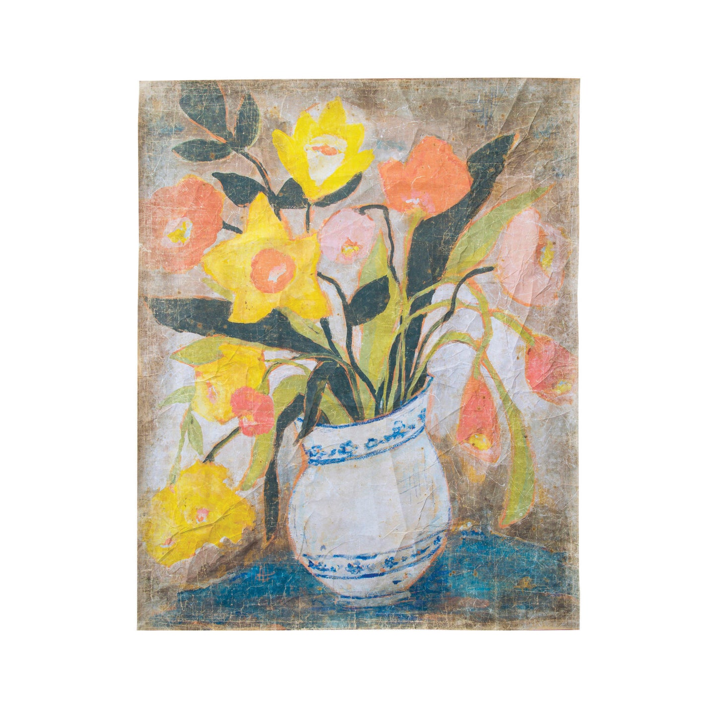 Decorator Paper w/ Flowers in Vase, Multi Color ©