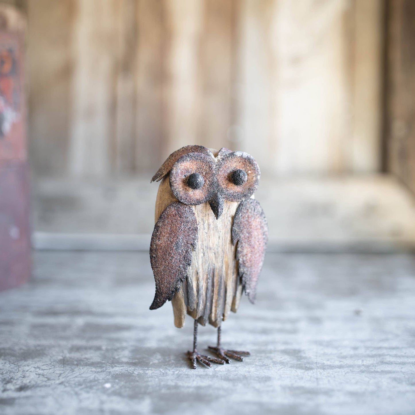 Rustic Barn Owl Figure