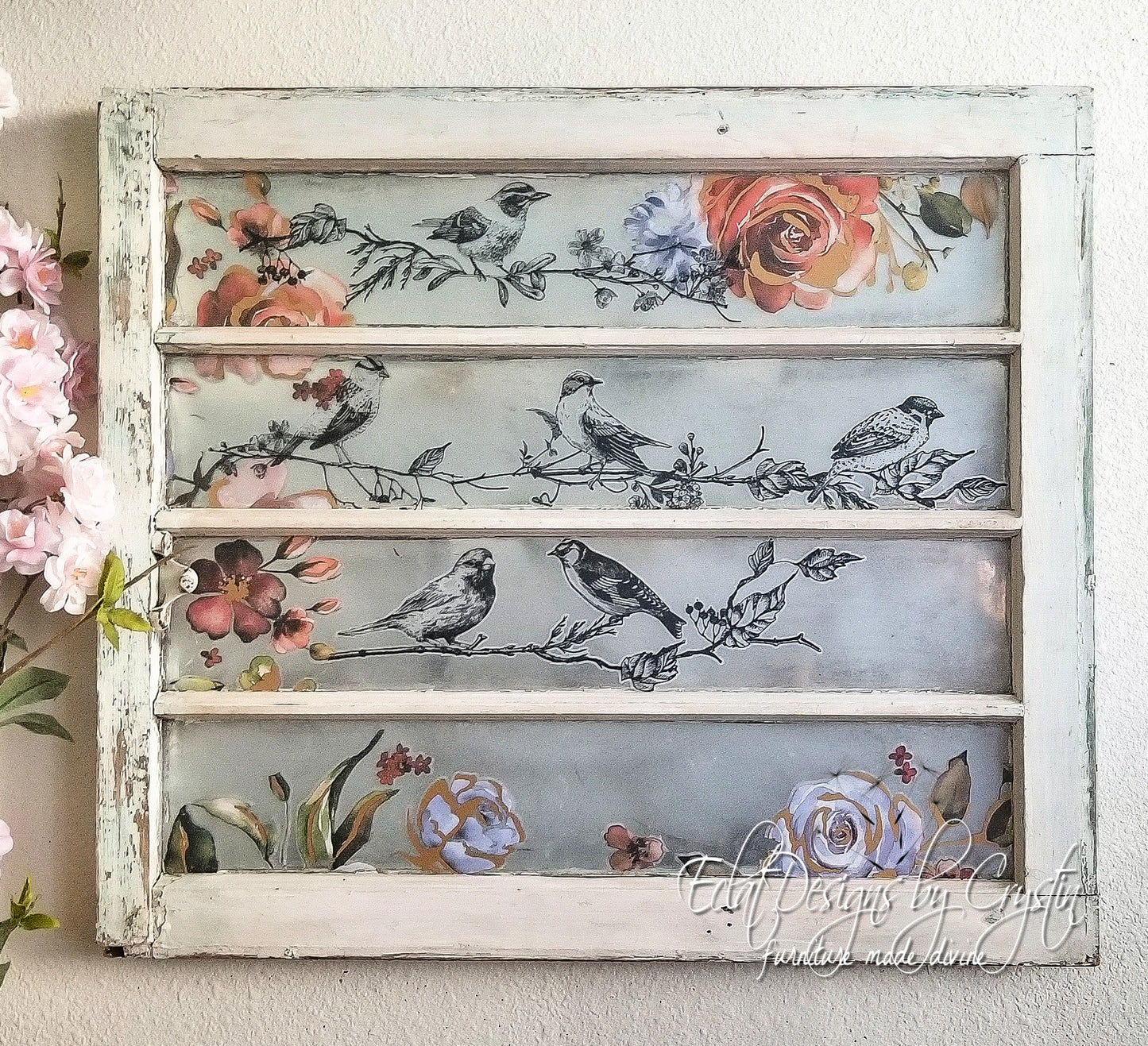 Redesign with Prima Birds & Berries decor transfer