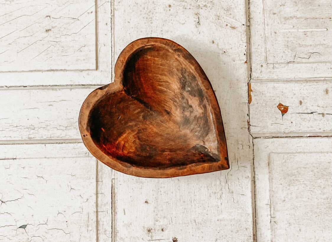 Small Heart Bowl, Candle Pour Ready, Handmade