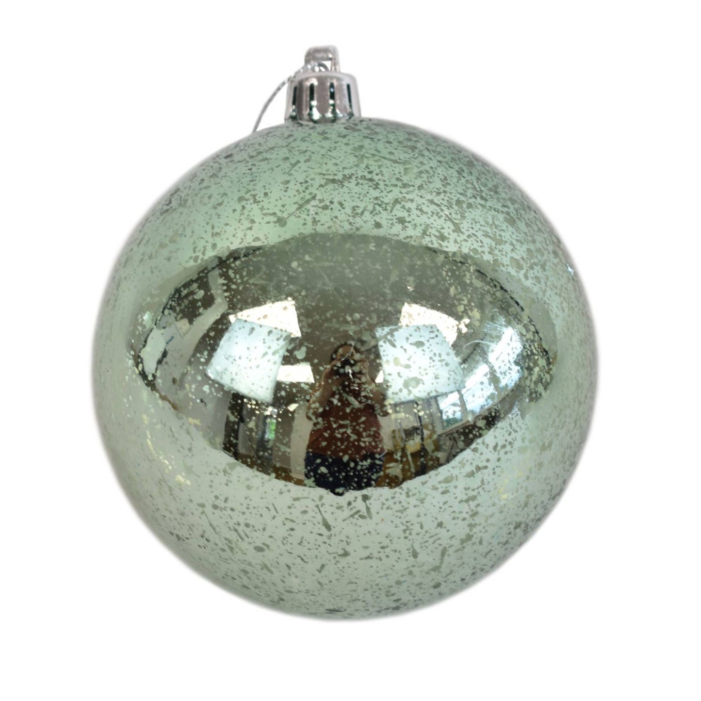 4” Mercury Ball Ornament - Seafoam