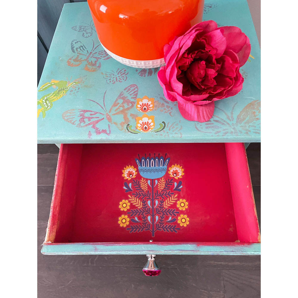 Redesign with Prima Floral Polish transfer