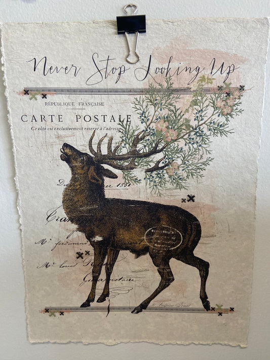 Hanging Recycled Paper Art Prints