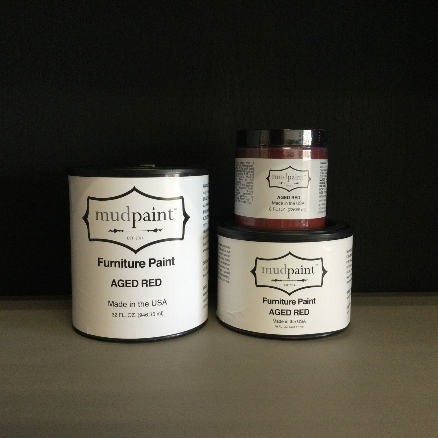 Aged Red Mudpaint