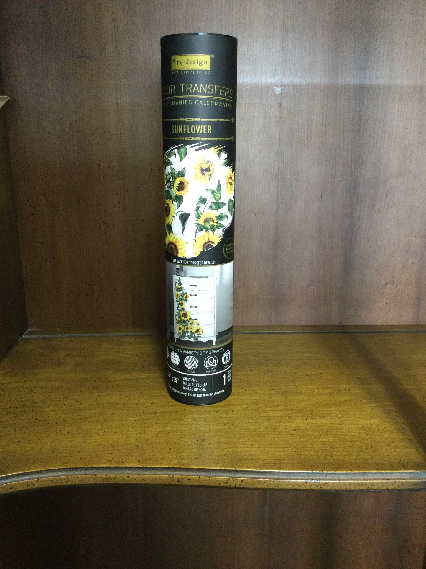 Redesign with Prima Sunflower transfer