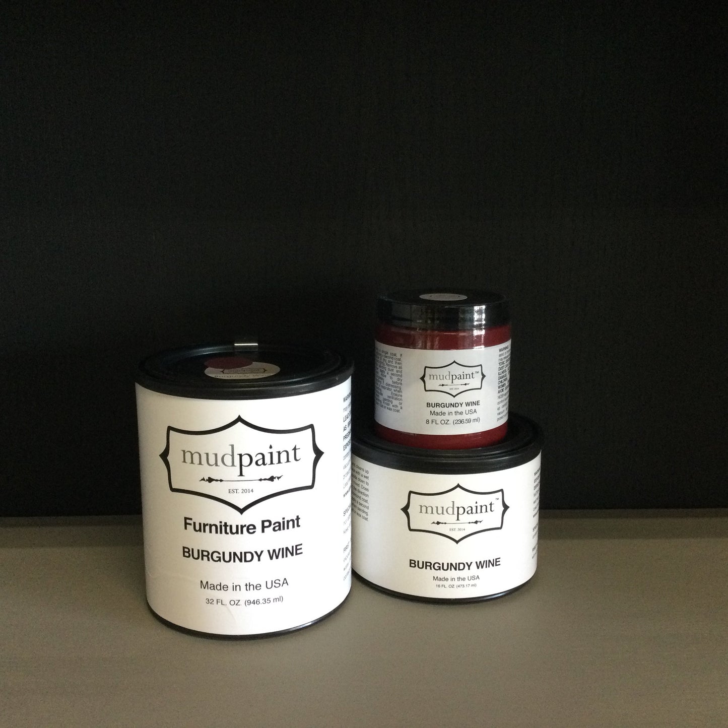 Burgundy Wine Mudpaint