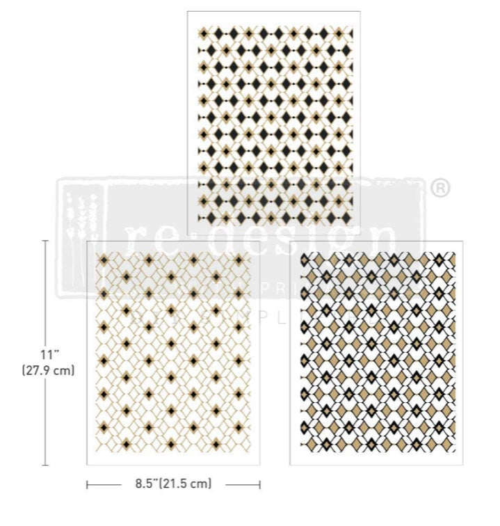 Middy transfer by Redesign with Prima Moroccan Diamonds