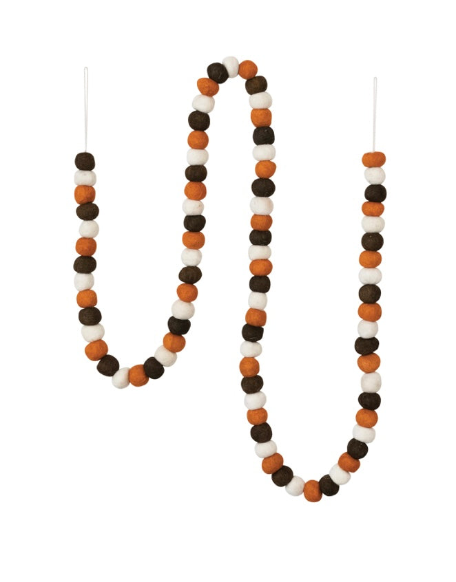 Wool Felt Ball Garland