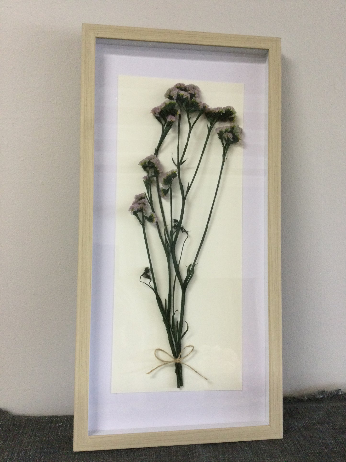 Dried flower wall art