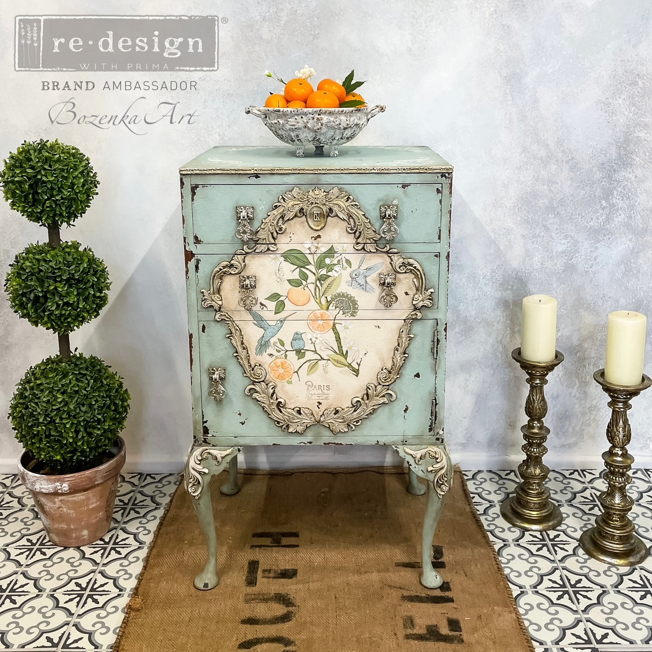 Redesign with Prima Orange Grove transfer