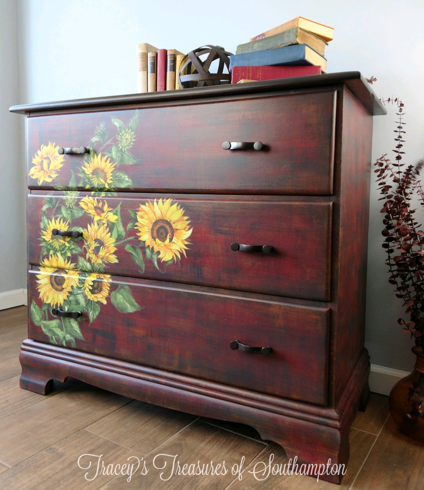 Redesign with Prima Sunflower transfer