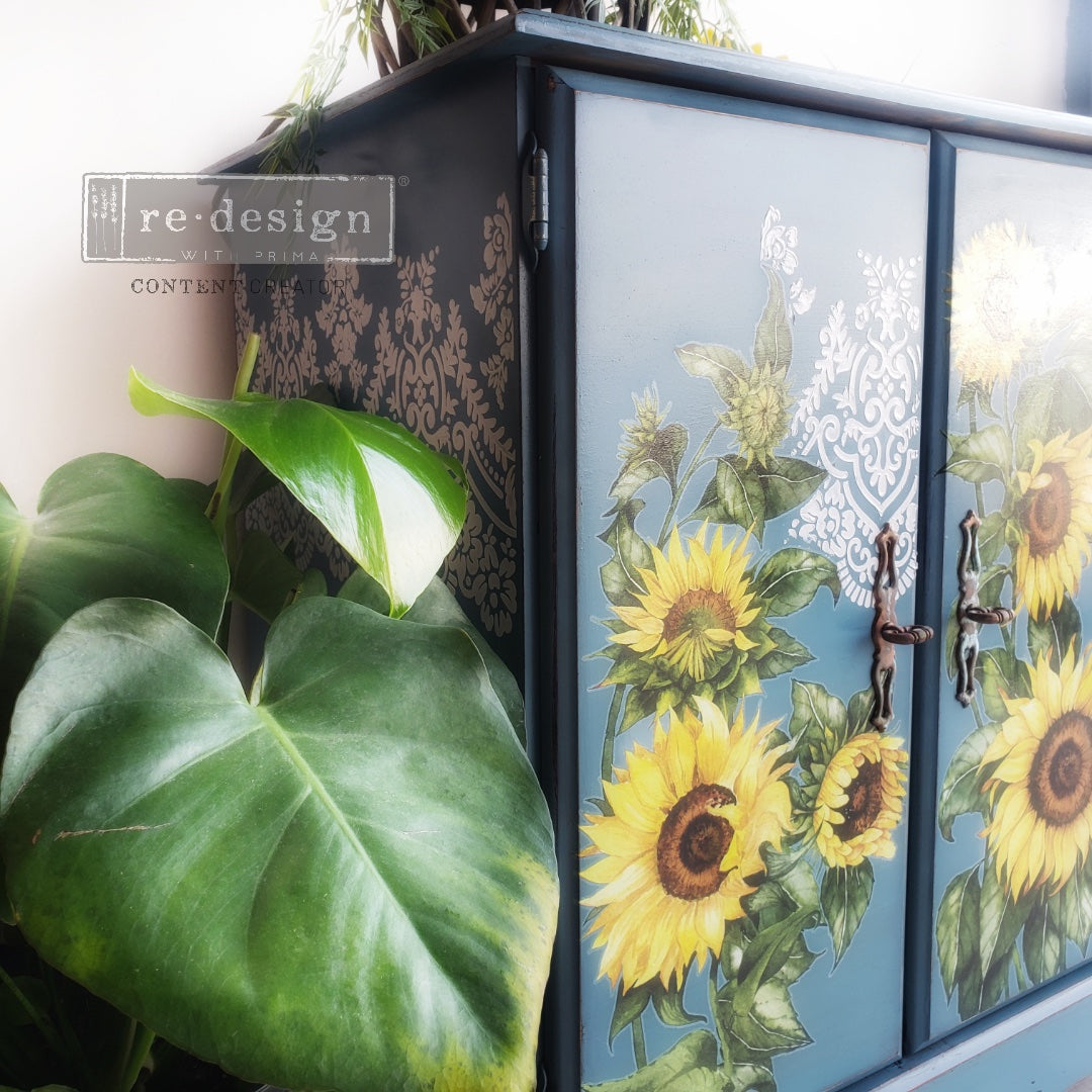 Redesign with Prima Sunflower transfer