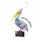 Pelican Ornament - Upcycled Art- Pelican Gift