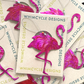 Flamingo Ornament - Recycled Can Ornament