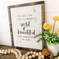 Live Like Flowers Spring Wood Sign