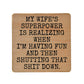 Coaster - My Wife's Superpower Wood Coasters Funny