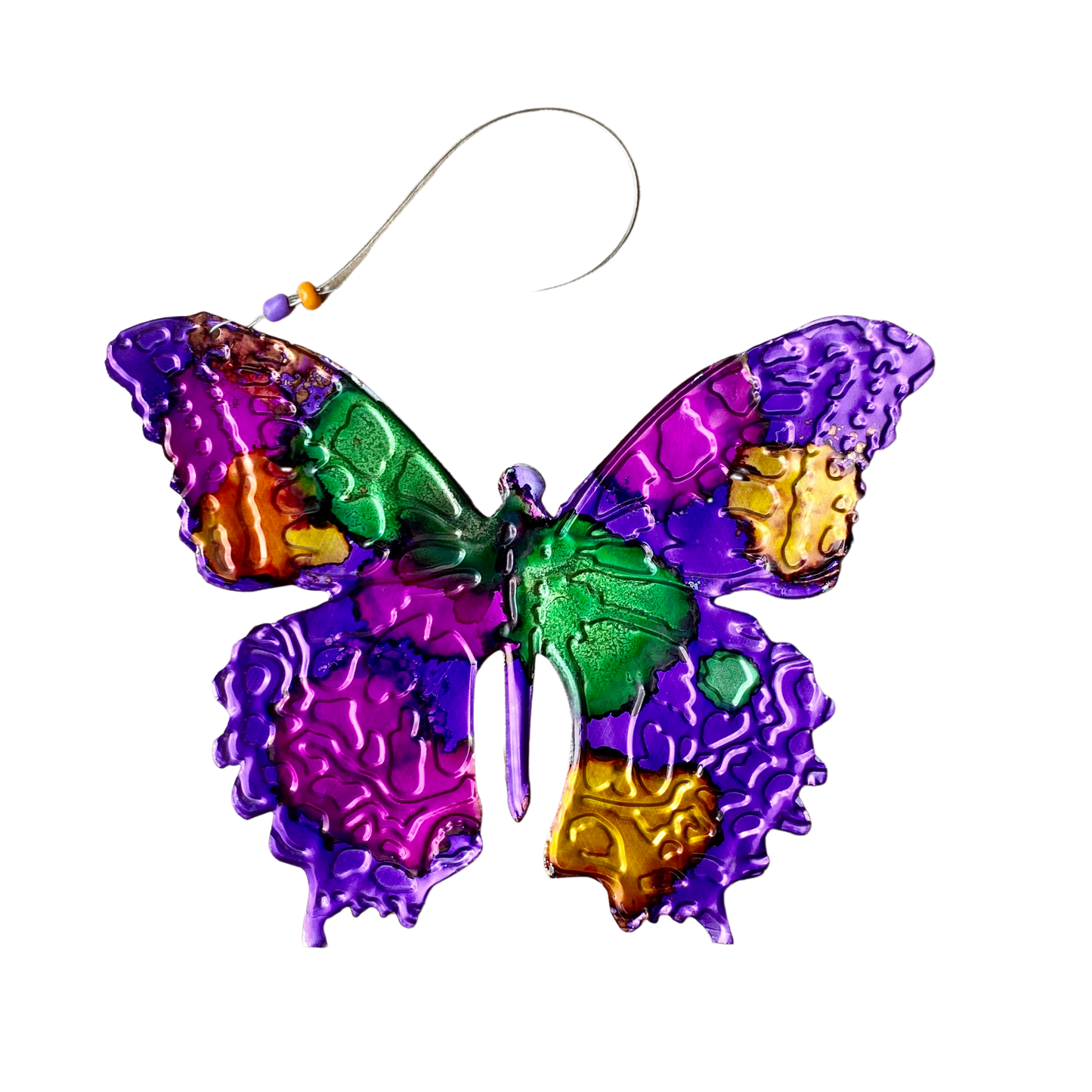Butterfly Ornament - Upcycled Beverage Can