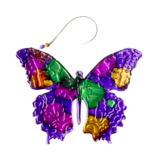 Butterfly Ornament - Upcycled Beverage Can