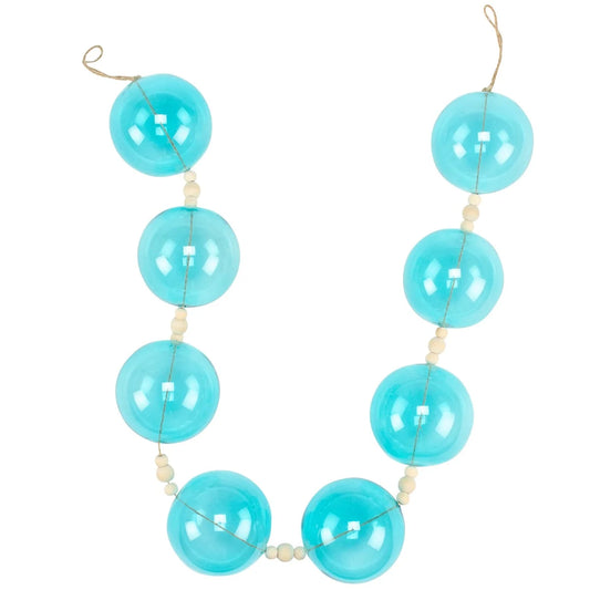 Large Blue Glass Garland