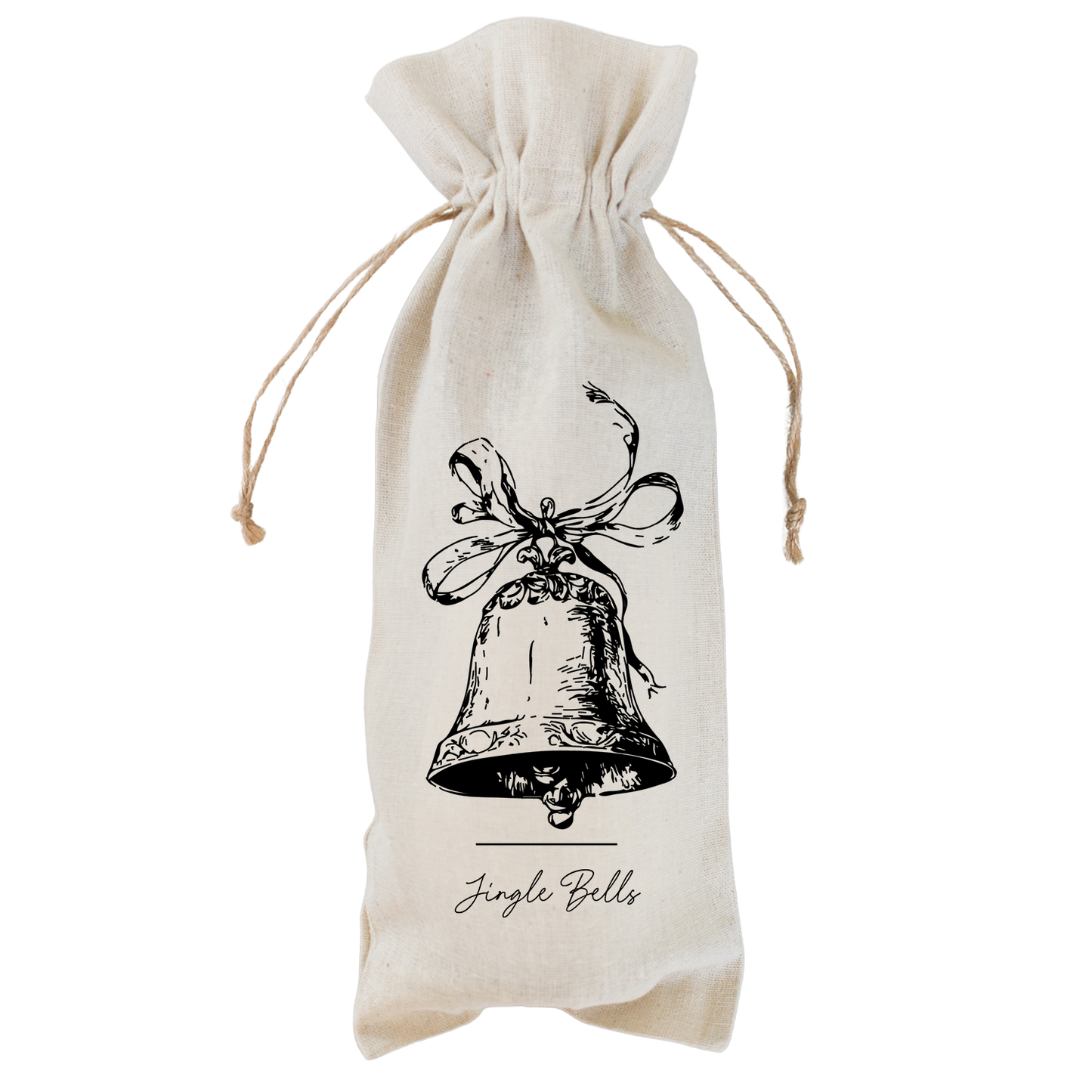 Jingle Bells Wine Bag