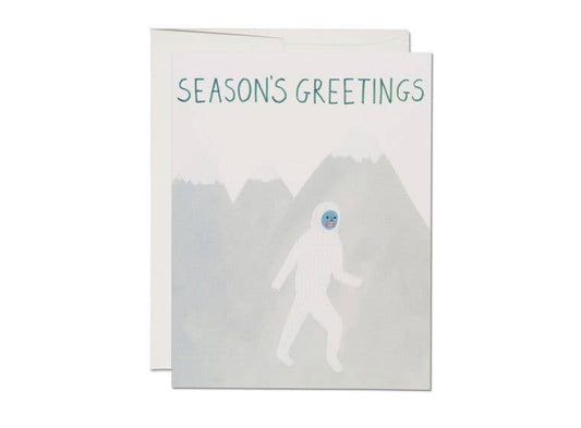 Holiday Yeti holiday greeting card