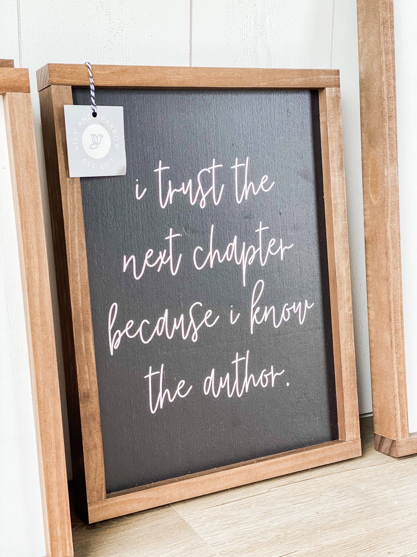 I Trust the Next Chapter | Christian Home Decor