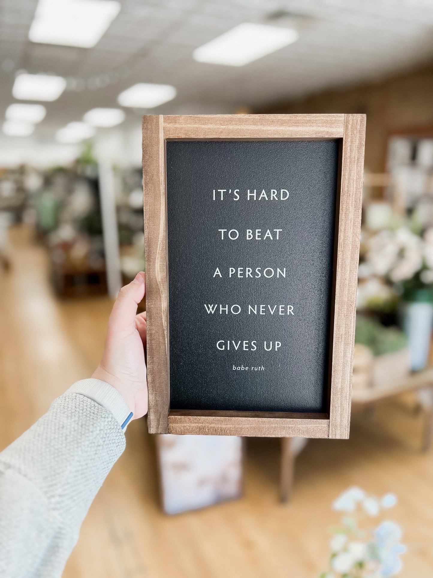 It's Hard to Beat a Person Wall Art, Wall Decor, Home Decor