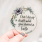 Don't Dig Up, Sticker Clear, Vinyl Sticker, 3x3 in.