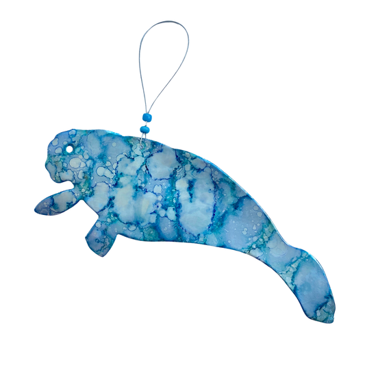 Manatee Ornament - Supports Clean Seas - Made from Cans!