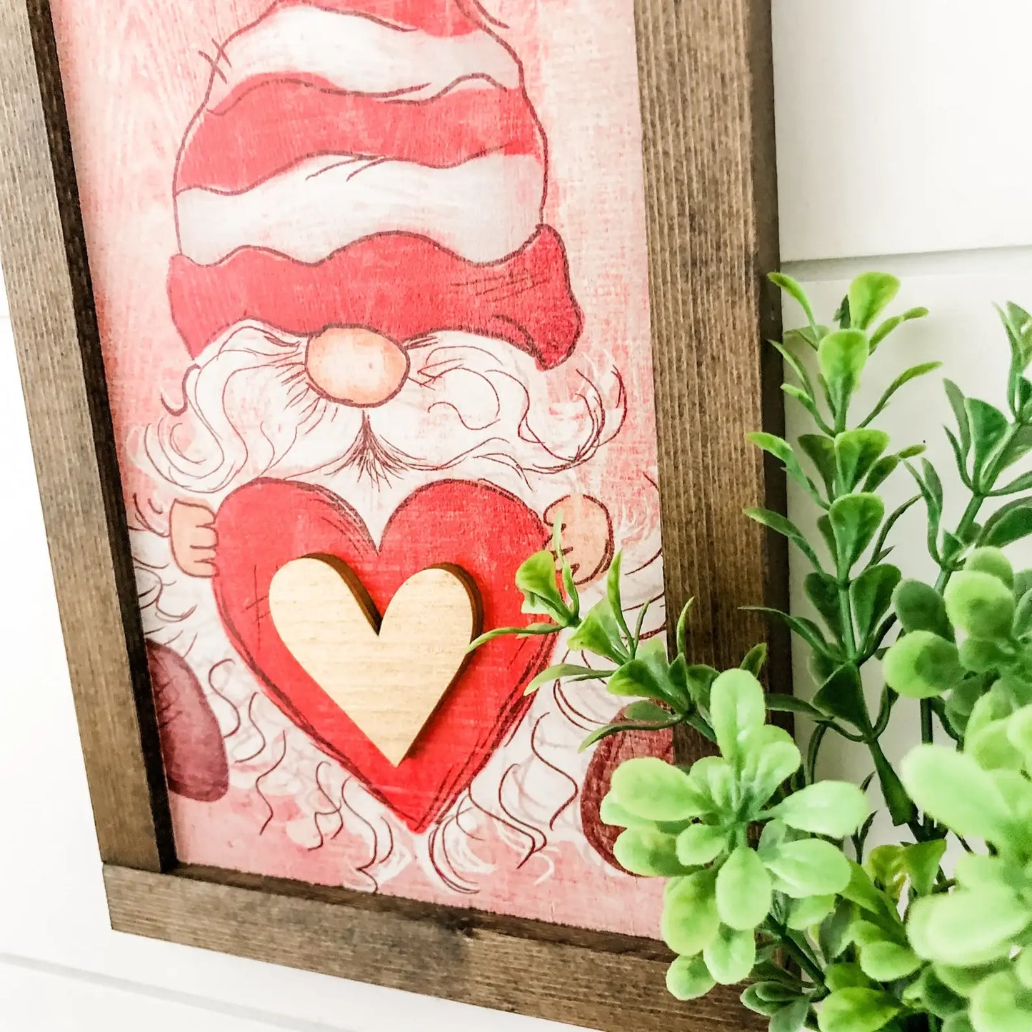 Valentines Day Gnome Sign