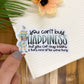Can't Buy Happiness, Buy Books Green,Vinyl Sticker, 3x3 in