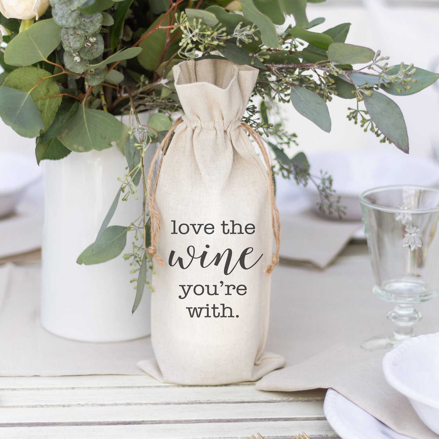 Love The Wine You're With Wine Bag