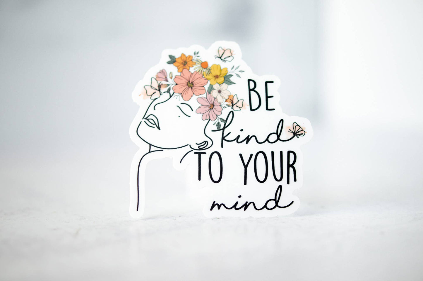 Be Kind To Your Mind, Vinyl Sticker, 3x3 in.