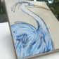 Blue Heron hand painted | coastal beach nautical