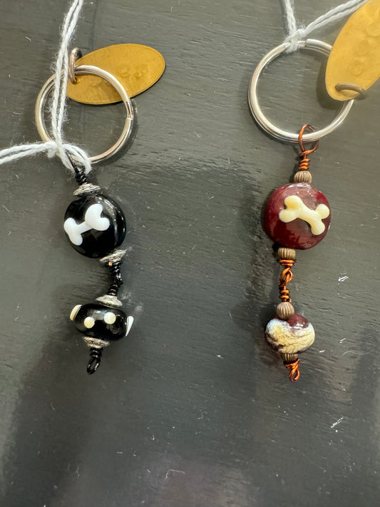 Glass bead purse/keychains