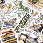 Easily Distracted By Cats & Books,  Vinyl Sticker, 3x3 in.