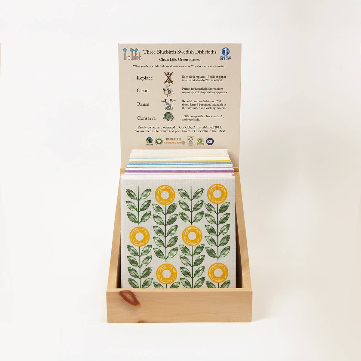 Forest Friends Swedish Dishcloth