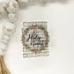 O Holy Night Hymn, Floral Clear, Vinyl Sticker, 3x3 in