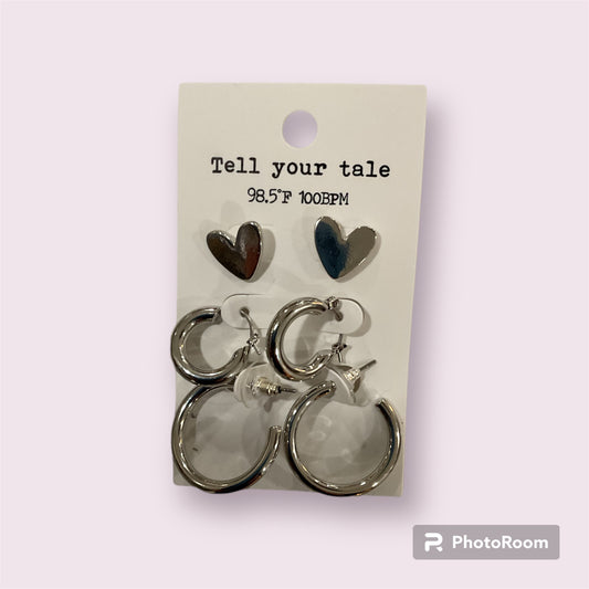 Silver Hoops