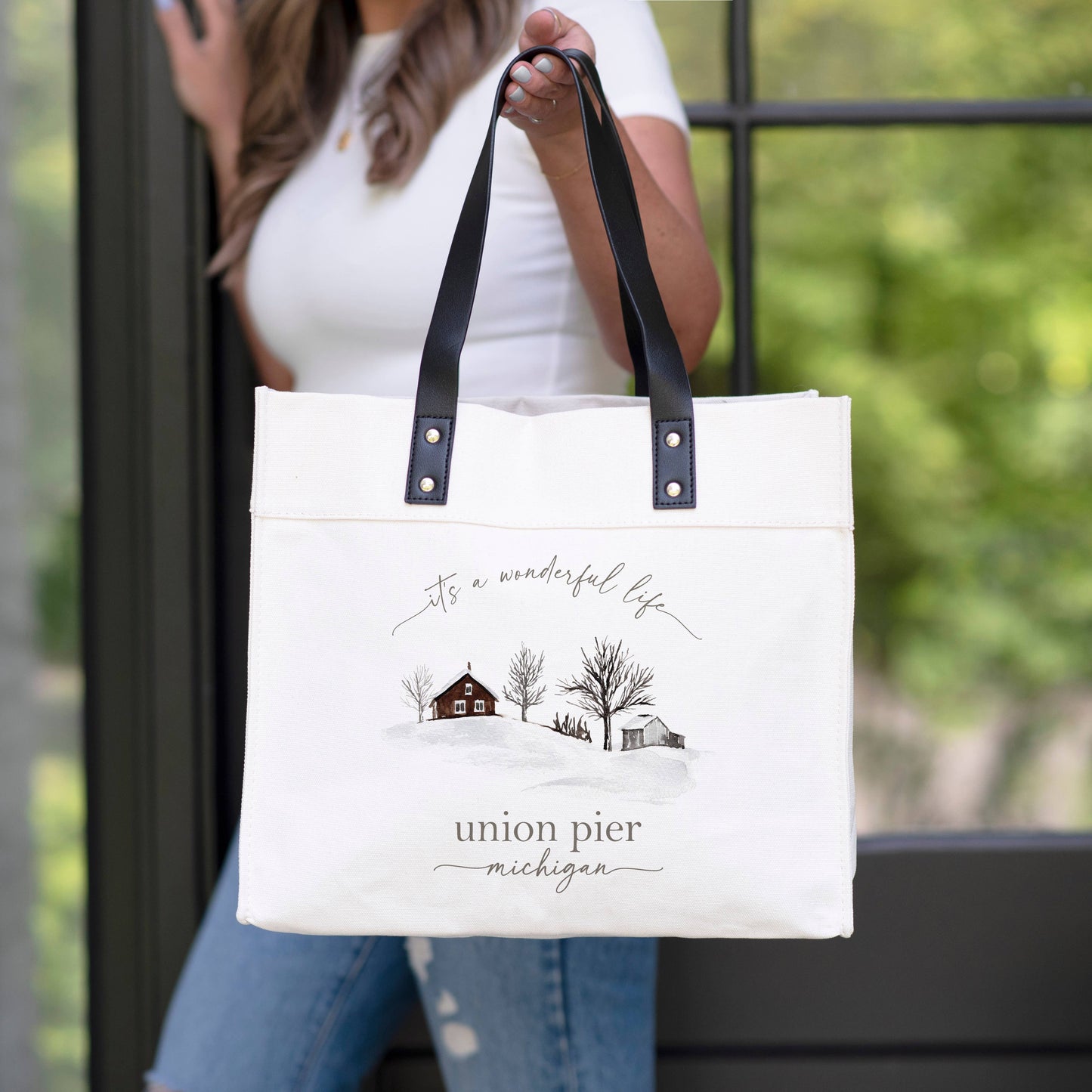 Custom It’s a wonderful life Market Tote