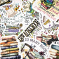 Reading Is Dreaming, Floral Book Vinyl Sticker, 3x3 in.