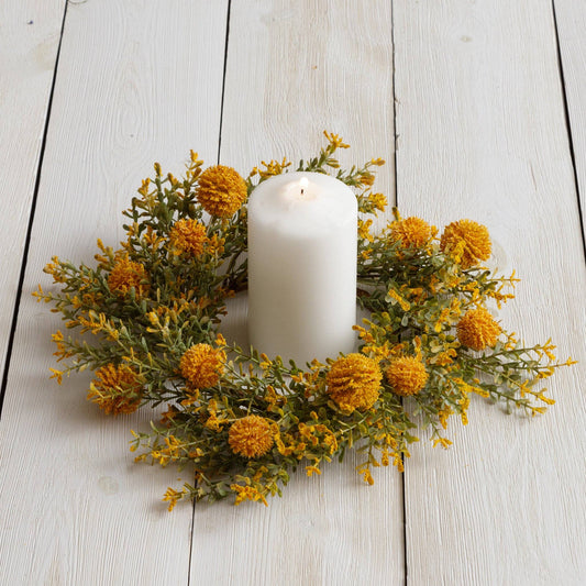 Candle Ring - Yellow Billy Buttons (PC)