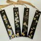 Black Vintage Floral Resin Bookmark