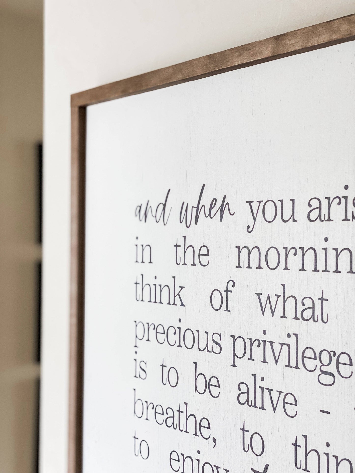 And When You Arise in the Morning | Wall Art, Made in the US