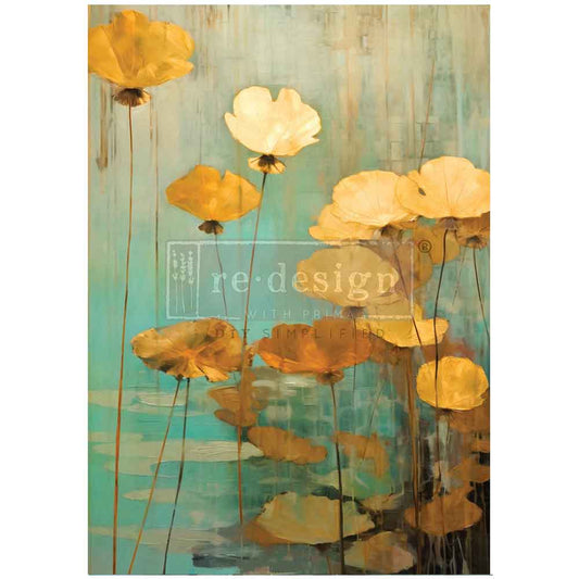 Eternal Lotus Decoupage Fiber Paper