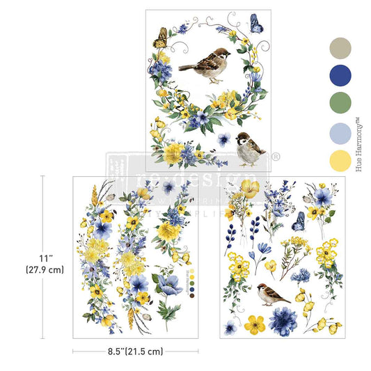 Sunlit Aviary Middy transfer by Redesign with Prima